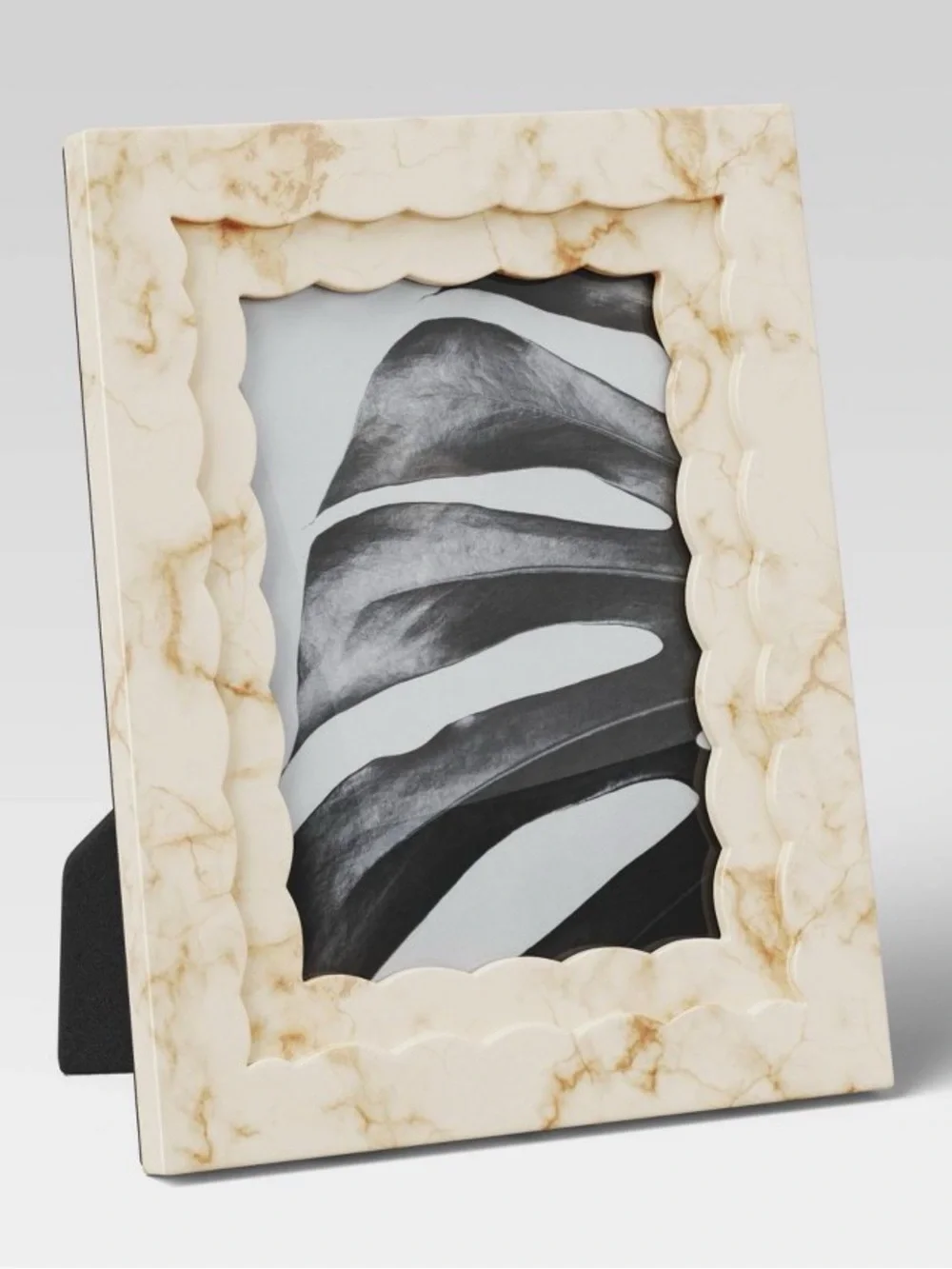Shaped Resin Profile Table Image Frame Beige Threshold 5”x7”